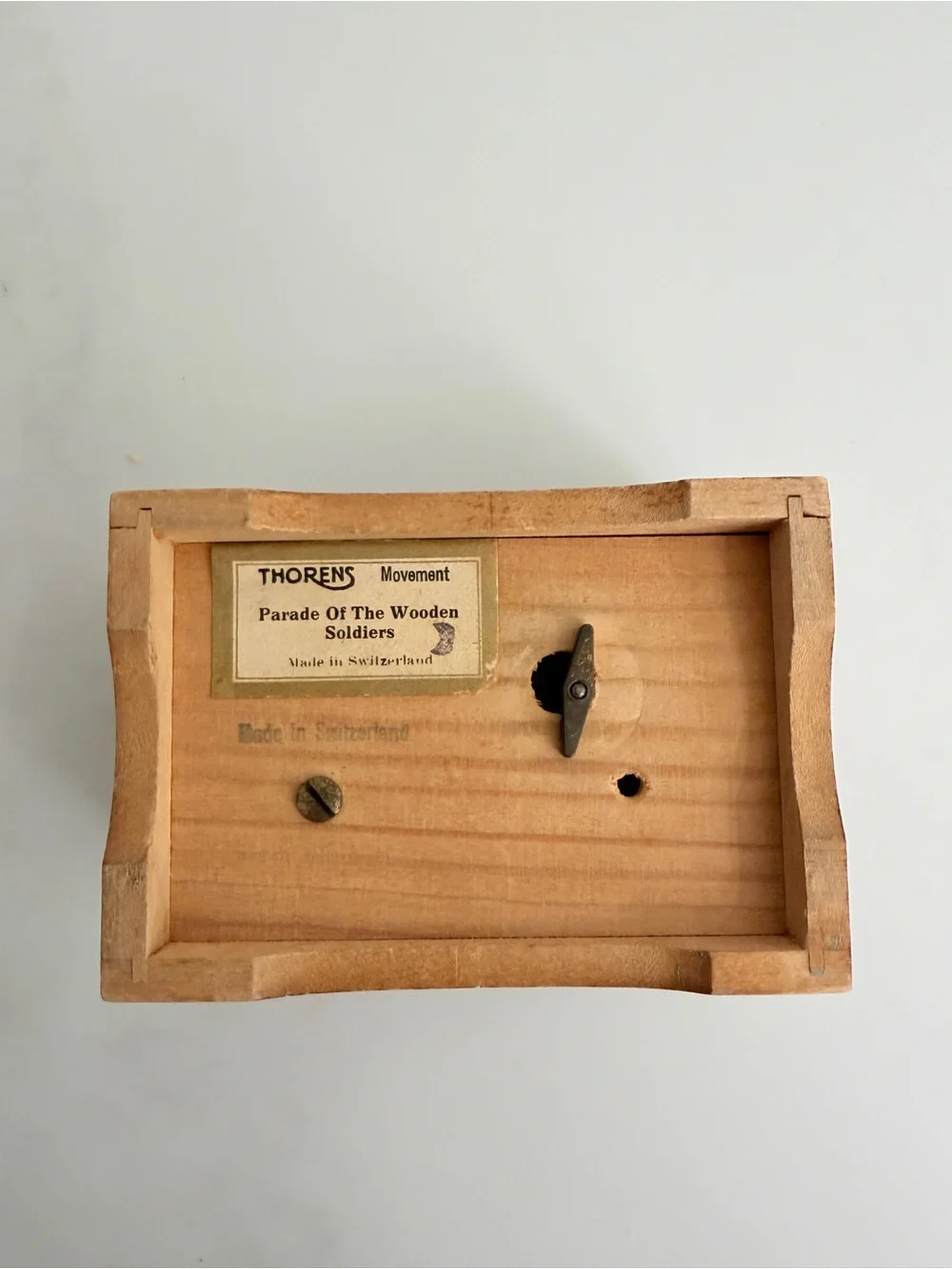 Vintage Thorens Switzerland Music Box Parade Of The Wooden Soldiers Wood 1960s